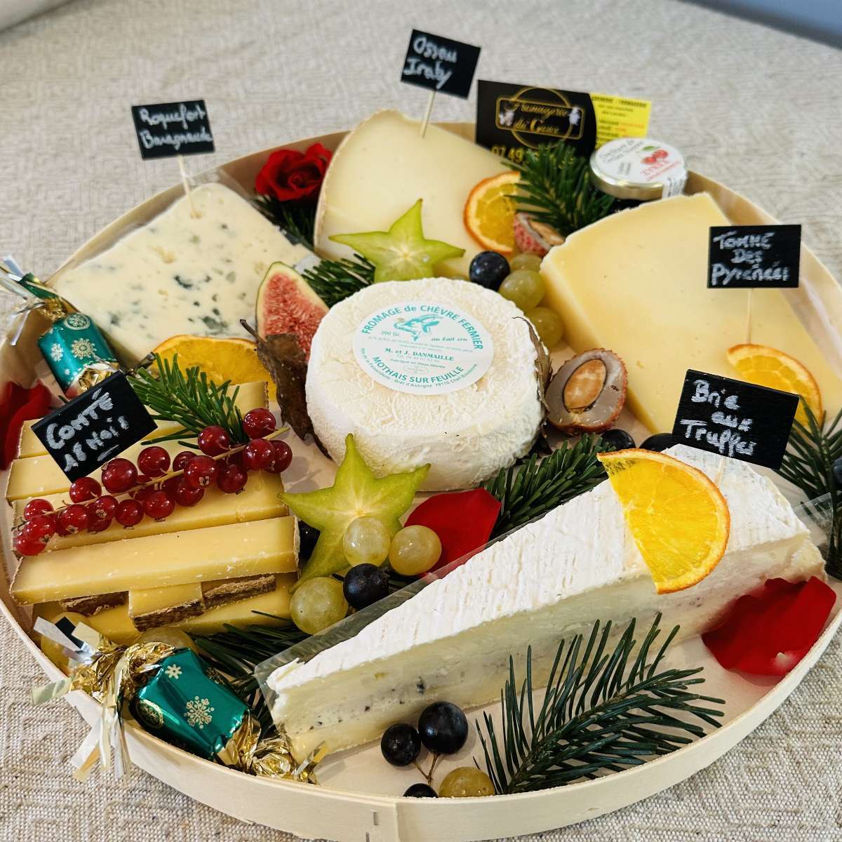 Plateau dégustation fromages Franc-comtois 8/10 personnes